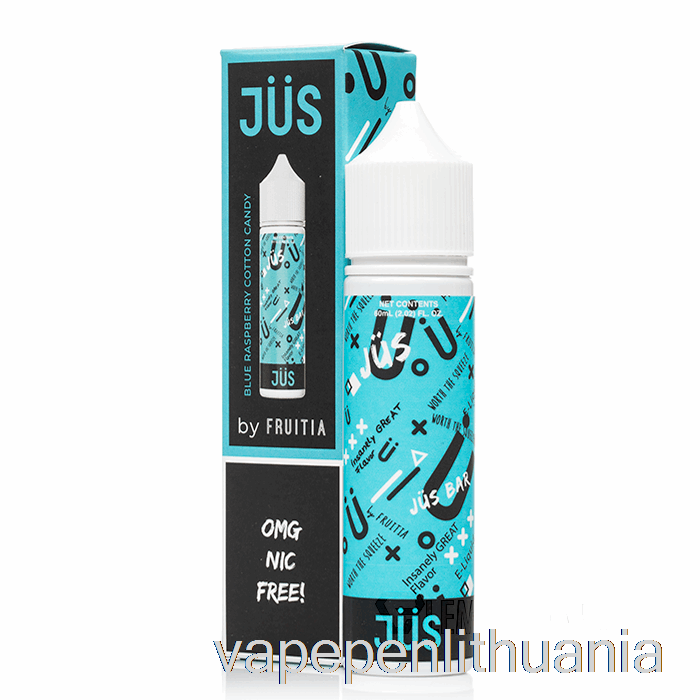 Mėlyna Avietinė Cukraus Vata - Jus E-liquid - 60ml 3mg Vape Skystis